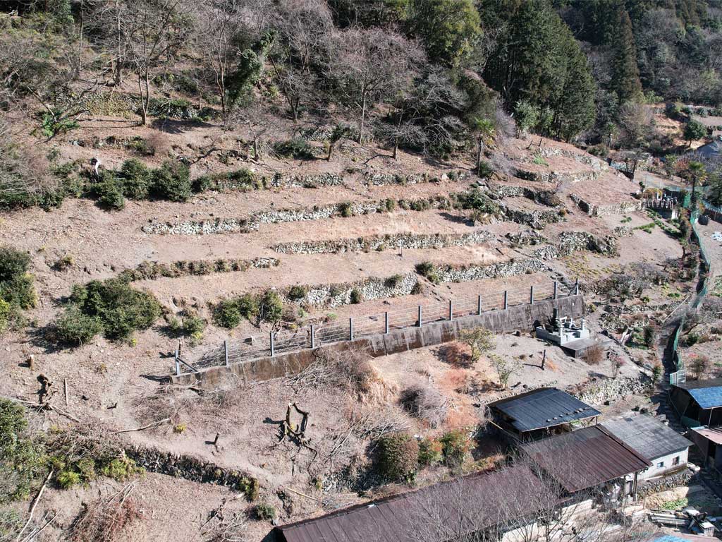 南牧村の石垣風景