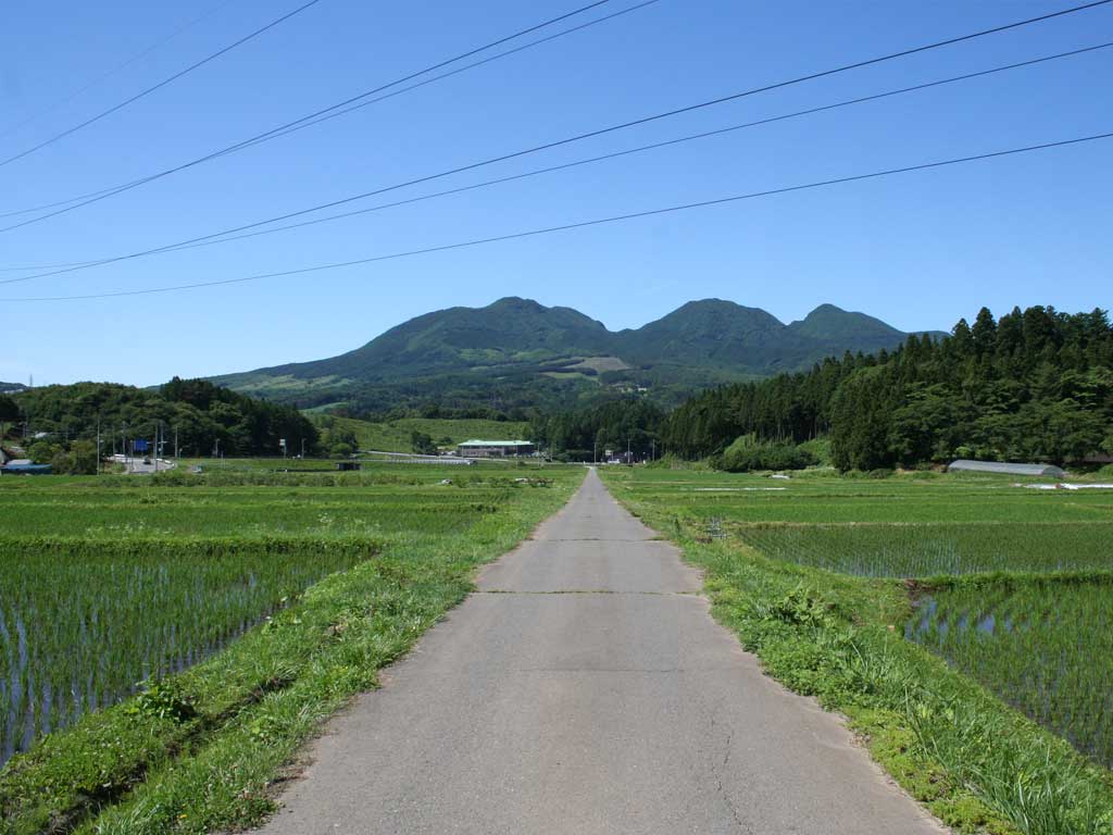 高山村の田園風景